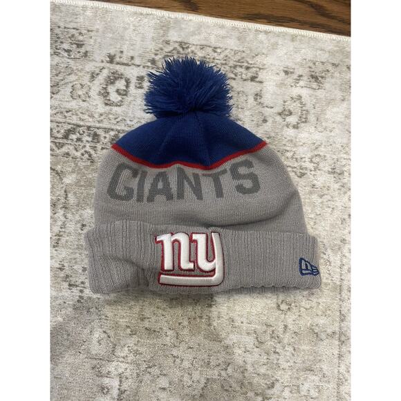Rare Authentic New York Giants New Era NFL OnField Sideline Beanie Knit Hat - Picture 2 of 4